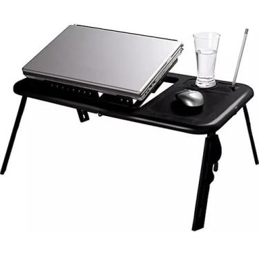 Imagem de Mesa Articulada Dobravel P/Notebook Com Cooler Sofa Cama