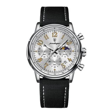 Imagem de Relógio Esportivo Militar Masculino à Prova D'agua Quartzo Multifuncional Branco