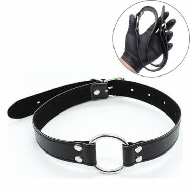 Imagem de Mordaça Choker com Anel de Metal - Preto - Sexyimport