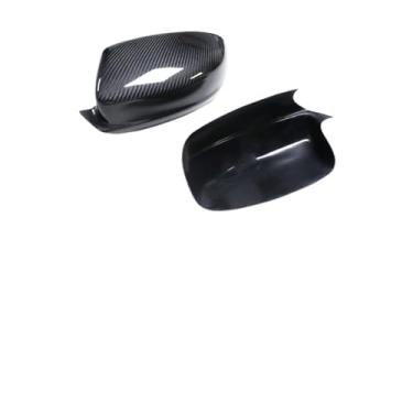 Imagem de Capa de espelho compatível com carregador 2011-2020 fibra de carbono porta externa do carro retrovisor lateral tampa de visão traseira capa reversa capa adicional