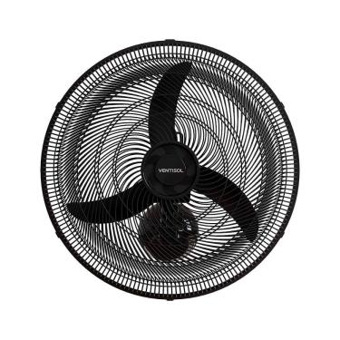 Imagem de Ventilador de Parede Oscilante 50cm em Plástico Ventisol New Preto 220V