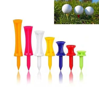 Imagem de CaoXiong 70 Peças De Tees Golfe, Golfe Degrau, Valor, Várias Cores, Tamanho A Granel, Tee Plástico Inquebrável, 1", 1 1/4", 1/2", 3/4", 2", 2 Longo E Curto, 7, Presente Perfeito Para Homens Mulheres