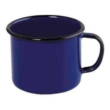 Imagem de Caneca Esmaltada, 360ml, Nº8, Ewel (Azul)