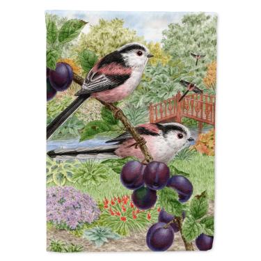 Imagem de Caroline's Treasures ASA2115GF Bandeira Tits de Cauda Longa Tamanho do Jardim, Pequeno, Multicolorido