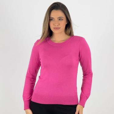 Imagem de Blusa de Lã Via Tricot Gola Redonda Feminina-Feminino