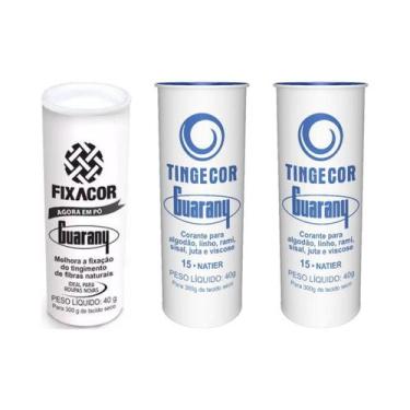 Imagem de Kit FixaCor + 2 Corante de Roupas Natier Guarany