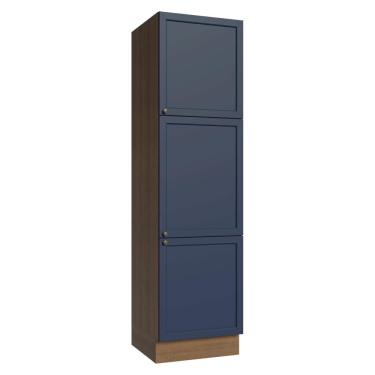 Imagem de Paneleiro 60 cm 3 Portas Rustic/Azul Vik Madesa