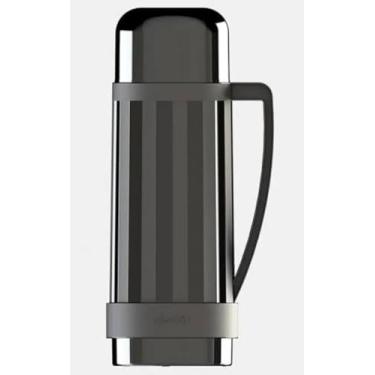 Imagem de Garrafa Térmica Alladin Continental 1 Litro, Design Moderno, Alça Ergonômica, Preta