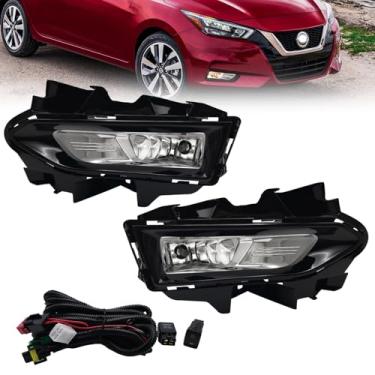 Imagem de Faróis de neblina para Nissan Versa 2023 2024 2025 faróis de neblina dianteiros com interruptor e kit de fiação