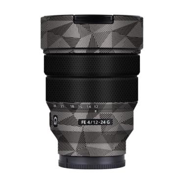 Imagem de Adesivo de lente de câmera para Sony FE 12-24 mm F4 G Macro Coat Wraps Película Protetora Vinil Decalque Skin 12-24 4 (Triângulo Titânio)