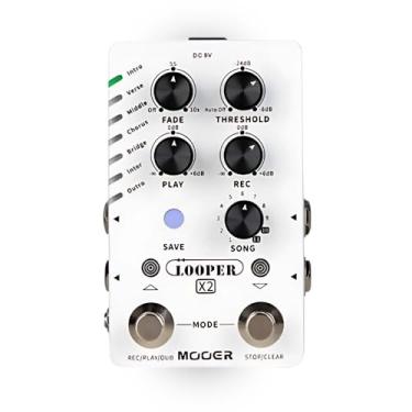 Imagem de Mooer Pedal Looper L7 X2 M727 | para Guitarra, Stereo, 14 Locais de Loop, Gravação e Overdub, Undo/Redo, Tap Tempo, Interface USB, Software de Edição, Compacto, 9V DC