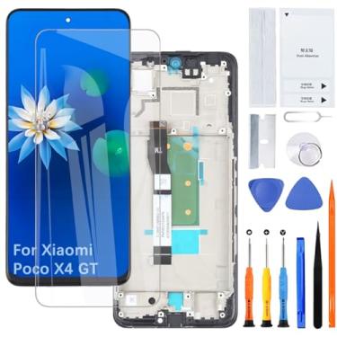 Imagem de Kit de montagem de tela LCD para Xiaomi Poco X4 GT 22041216G com moldura