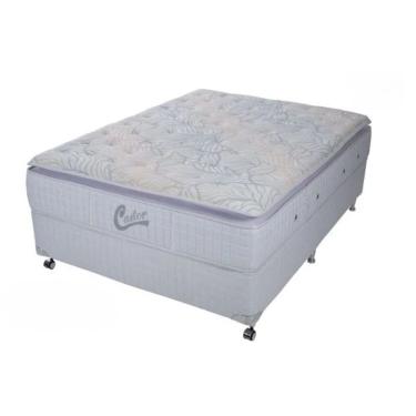 Imagem de Cama Box Queen Castor Vitagel Super Luxo  One Face 158X198X56 + Box Castor