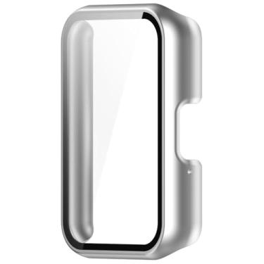 Imagem de Capa Bumper Com Película Para Samsung Galaxy Fit 3 - Case Protetora para Smartwatch, Cor Prata