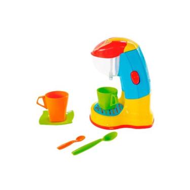 Imagem de Cafeteira Expresso Infantil Colorida 13 Peças - Maral