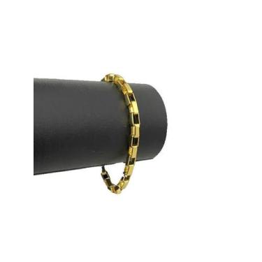 Imagem de Cordão + Pulseira Banhado Ouro 18k - Dourado, 70cm - Tojoia18K