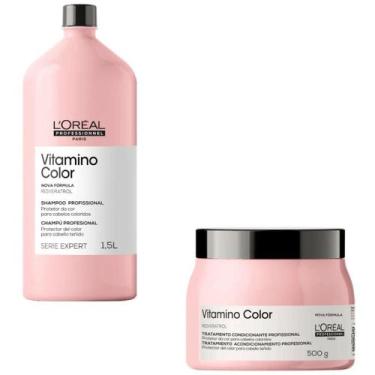Imagem de Kit Profissional Shampoo 1,5L E Máscara 500G Loreal Vitamino - Loreal 