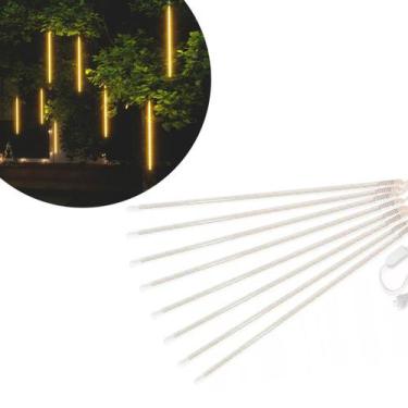 Imagem de Luz Led Cascata Gelo Natal 8 Tubos 75cm - Branco - Innovaree-Commerce