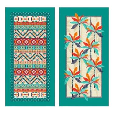 Imagem de 2 Toalhas De Praia Piscina Banho Aveludada Várias Estampas (Maragogi)