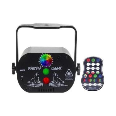 Imagem de Luz De Festa Disco LED RGB 60 128 Modos Projetor Laser DJ Recarregável