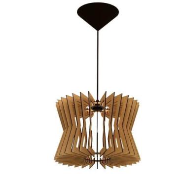 Imagem de Luminária Teto Tipo Pendente Pamplona Mdf - Completa Mdf Cru - LENOBRE