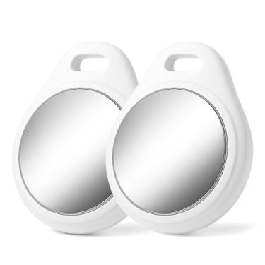 Imagem de Smart Ar Tag Localizador Inteligente Bluetooth, Branco, Metal, Resistente à Água IP67, Rastreador GPS para Chaves, Pets, Carros, Motos, Mochilas, Bateria 12 Meses KIT COM 2