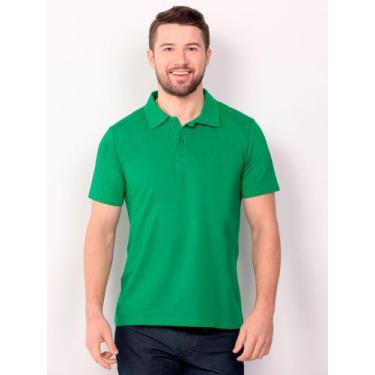 Imagem de Camisa Gola Polo Masculina Verde - Golden Light , Branco, G