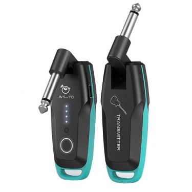 Imagem de Transmissor E Receptor Sem Fio UHF Recarregável Para Guitarra, Múltipl