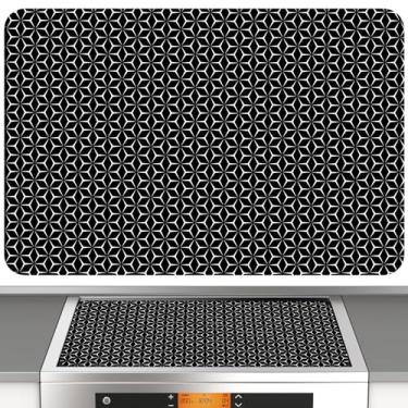 Imagem de Tapete de silicone para fogão elétrico, protetor de fogão de vidro extra grande de 78,7 cm x 50,8 cm, capa de fogão de vidro resistente ao calor, capas de fogão de indução de silicone multifuncional