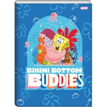 Imagem de Jandaia - Caderno Brochura Universitário Capa Dura 80 Fls Bob Esponja Biquini Bottom FSC