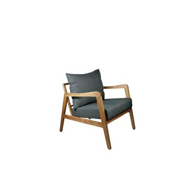 Imagem de Poltrona Bia Agarb Decor Cor: Linho Cinza