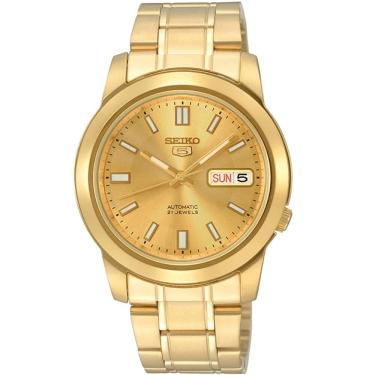 Imagem de Relógio SEIKO masculino automático dourado SNKK98B1 C1KX