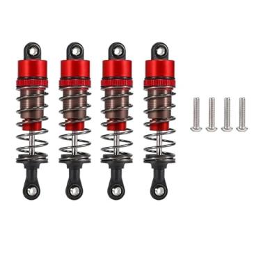 Imagem de Choques à prova de vazamento de óleo de carros RC 1/10, 4 peças, amortecedores ajustáveis de 52 mm-120 mm para buggy 1/10 RC Truggy On Road Touring Drift Cars Monster Trucks peças de atualização (4