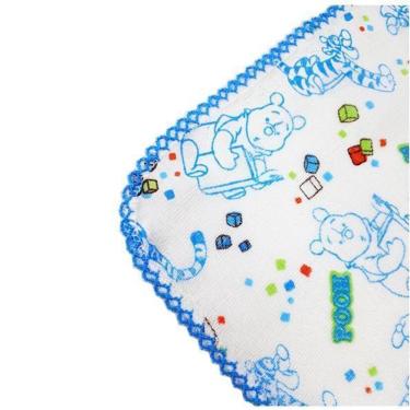 Imagem de Kit 10 Fralda Pano Bebê Do Pooh 70X70 Com Crochê Masculino