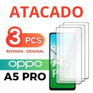 Imagem de Kit 3 Películas De Vidro 3D Para OPPO A5 PRO - Película Vidro Temperad