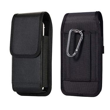 Imagem de Coldre para iPhone 16 Pro Max, Samsung Galaxy S25 Ultra S24 Ultra S23 Ultra A16 A06 A05S A03S, Moto G 5G - Bolsa de nylon para celular com capa magnética com alça de cinto