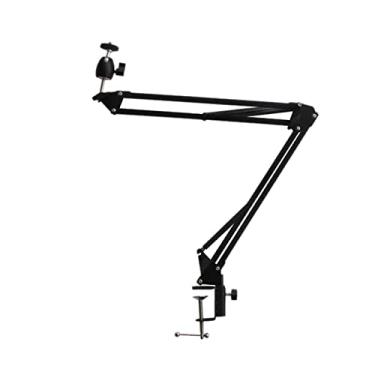 Imagem de Suporte de projetor C-Clamping Desk Bedeside Suporte de metal multi-ângulo ajustável dobrável universal cabeceira mesa projeção teto universal Pprojector Mount (Cor: C, Tamanho: 100c
