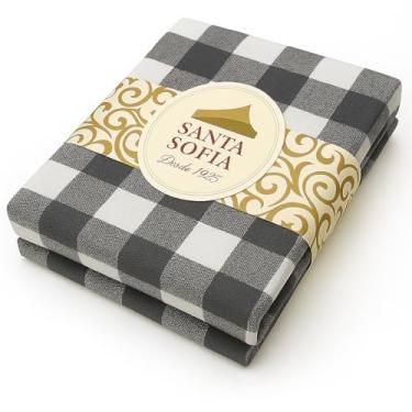 Imagem de Toalha De Mesa Picnic Algodao Xadrez 04 Lugares 1,40 X 1,40 (Grafite)