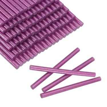 Imagem de HARFINGTON 100 peças mini bastões de cola 0,80 x 9,9 cm de alta aderência para pistola de cola quente fita adesiva de derretimento a quente para artesanato faça você mesmo reparo de selagem decoração