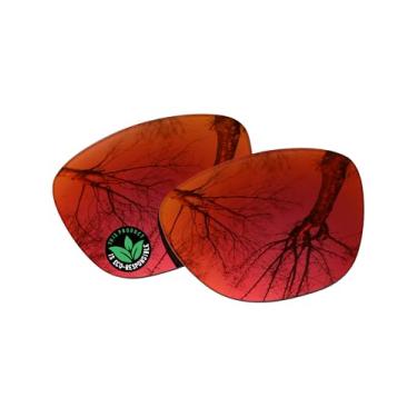 Imagem de Raydi Lentes de reposição de policarbonato para óculos de sol RayBan RW4014 Skyler (Geração 2) 52 mm - Espelho Vermelho Fogo - Polarizado