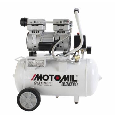 Imagem de Motocompressor sem Óleo Silencioso 120PSI CMS-5/24BR 220V MOTOMIL - 00039250.4