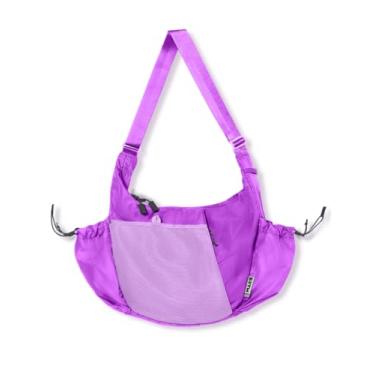 Imagem de Baboon to the Moon Bolsa tiracolo Crescent – Bolsa tiracolo impermeável para mulheres, bolsa de viagem pequena, bolsa de ombro leve, Roxo elétrico, Transversal