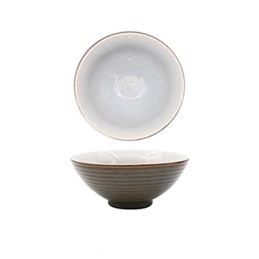 Imagem de WYUYIWH Tigela criativa de pulso ramen grande tigela de lámen de cerâmica painço tigela de mingau tigela de macarrão tigela de sopa de macarrão de carne (cor: 1)