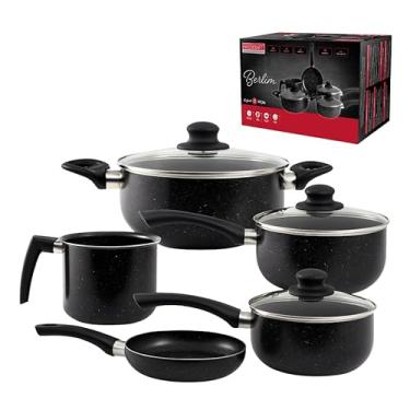 Imagem de Jogo de Panelas Cerâmica Indução e Gás 5 Peças Berlim