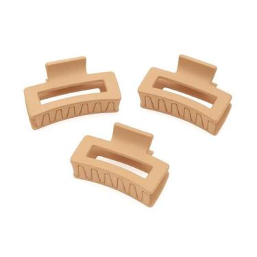 Imagem de Kit 3 Presilhas de Cabelo Gengibre Foscas Acessório Elegante - Beta We