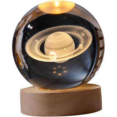 Imagem de Luminária de Mesa LED Bola de Cristal 3D Space Brilhante