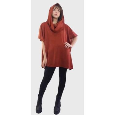 Imagem de Poncho Terracota - Tomasini Tricot
