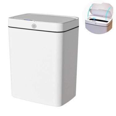 Imagem de Lixeira Automática Retangular 14l Com Sensor - Moderna e Prática