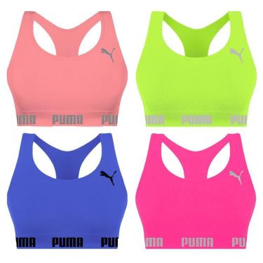 Imagem de Kit 4 Tops Puma Nadador Sem Costura Feminino