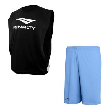 Imagem de Kit Penalty Futebol Colete + Calção Masculino